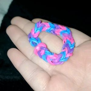 Bi pride kids rubber bracelet